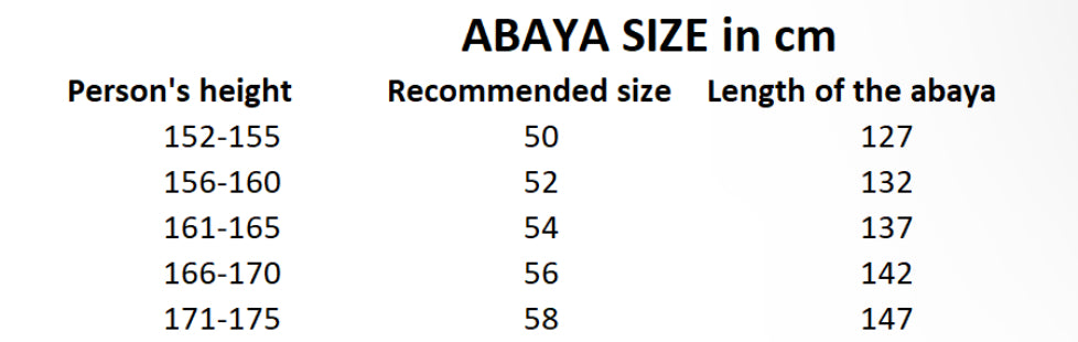 Abaya with Hijab-- ALL colors